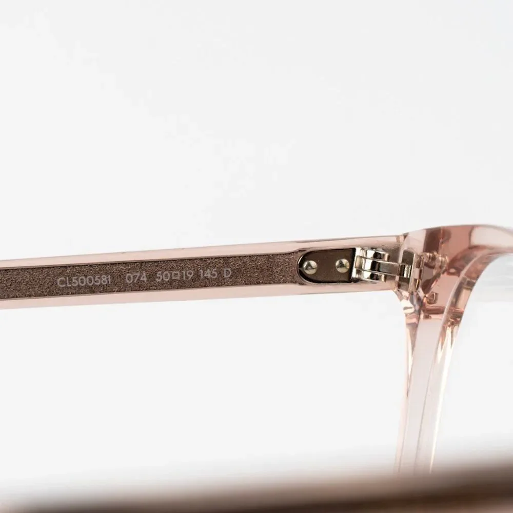 Celine THIN Women Eyeglasses Shiny Rose Demo Square CL50058I 074 BRAND NEW